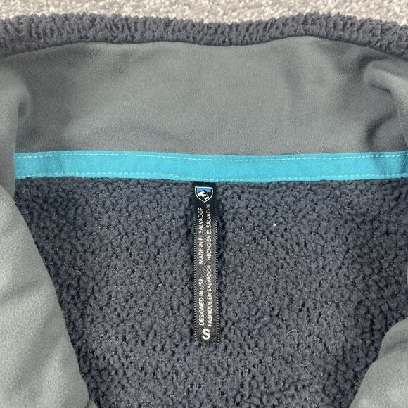 Kuhl Fleece Jacket Womens Small Snap Pullover Pavement Avalon Outdoors Gray Blue - Picture 3 of 13